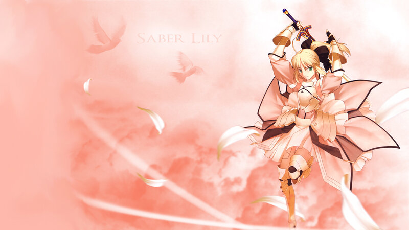 Saber Lily in pink armor