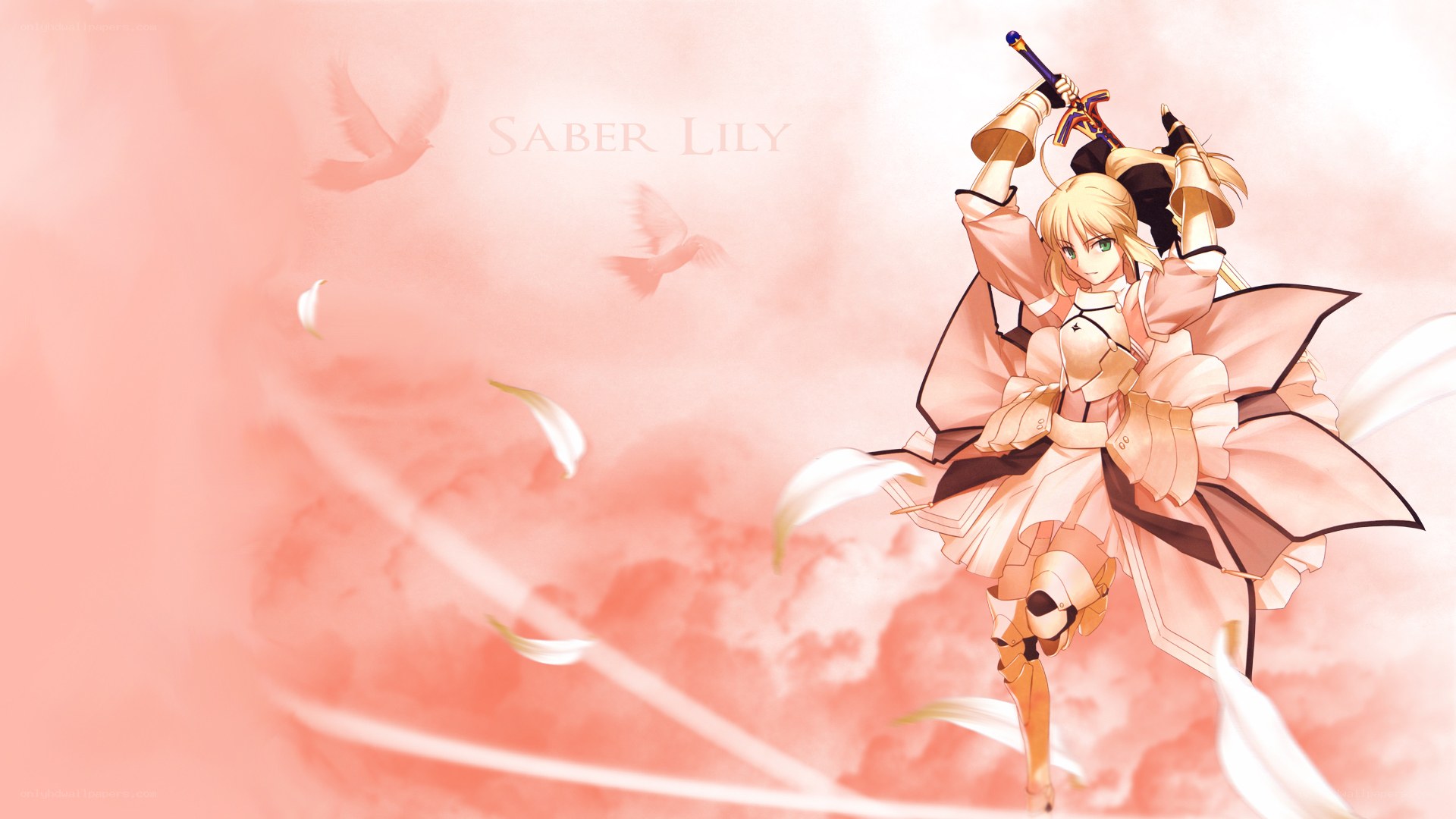 Saber Lily in pink armor
