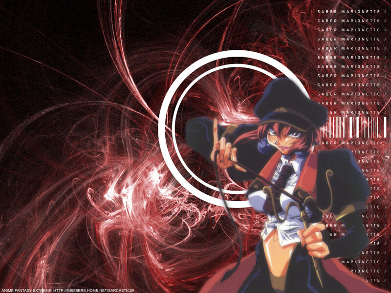 Saber Marionette anime character art