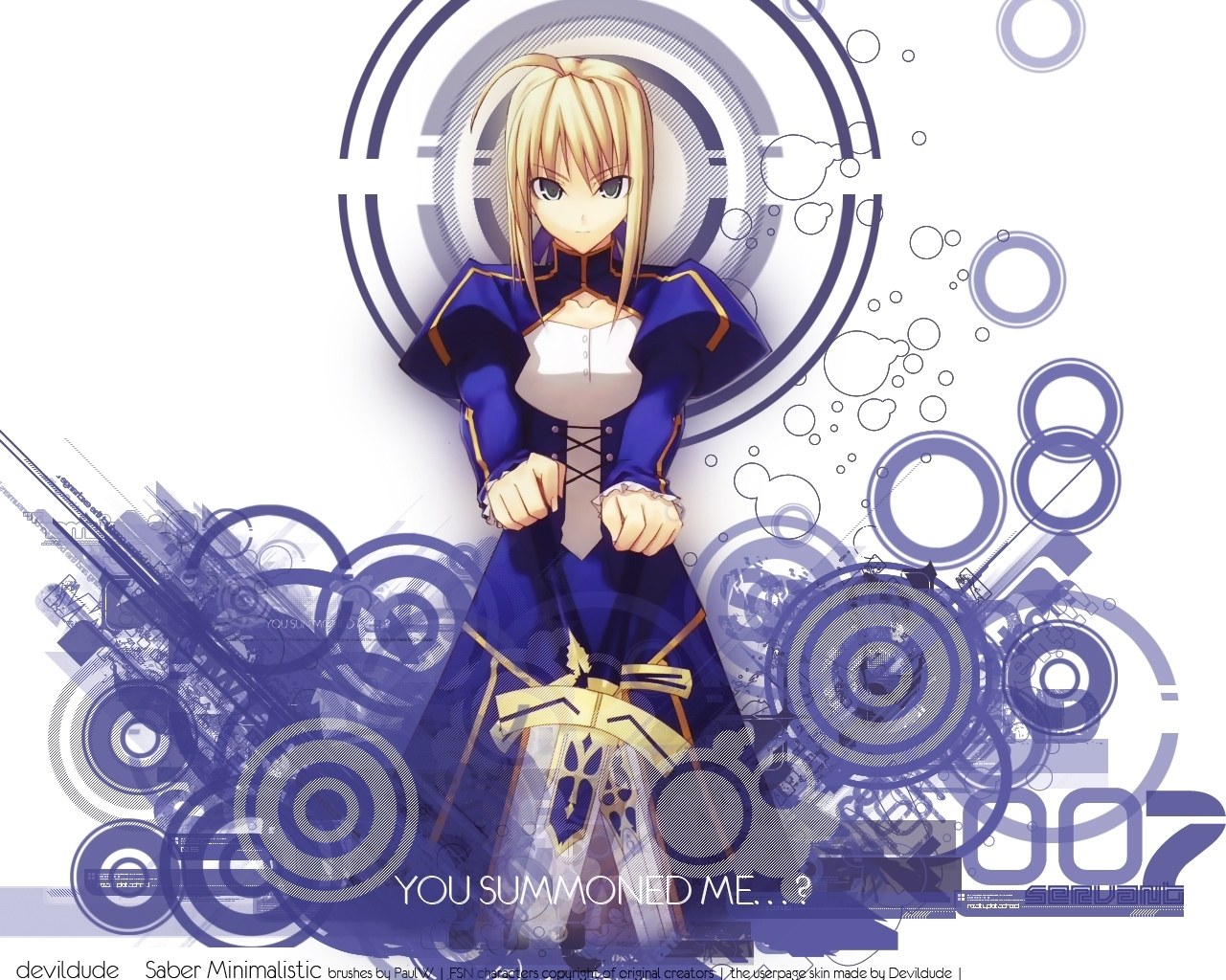 Saber Minimalistic Art