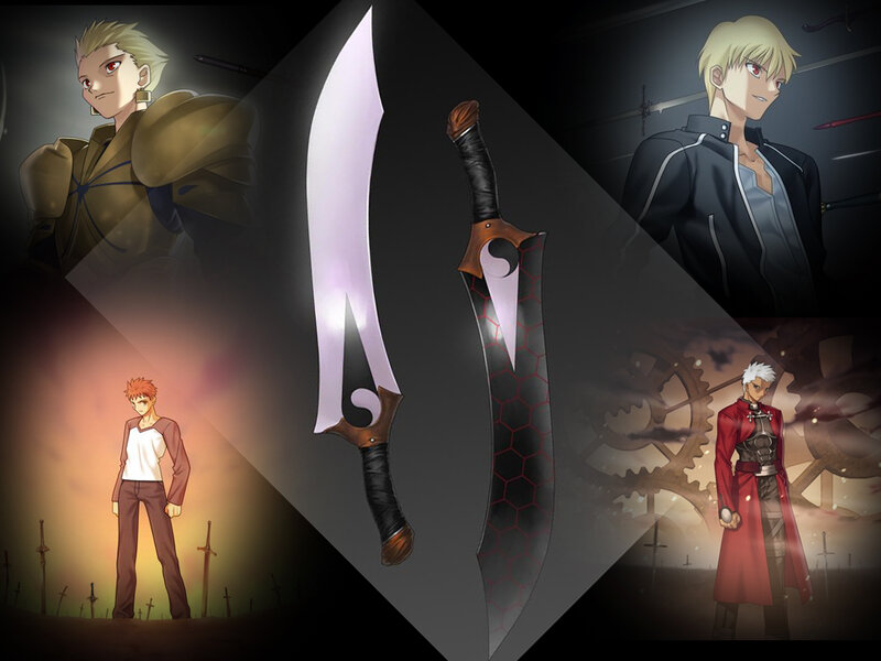 Saber's swords and characters