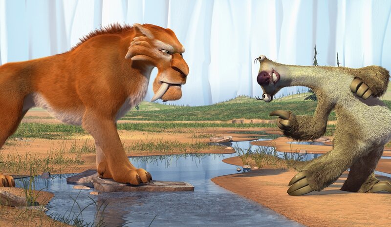 Saber-toothed Cat and Sloth