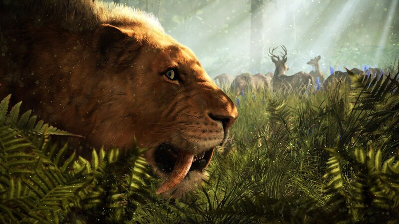 Saber-toothed Cat in Forest
