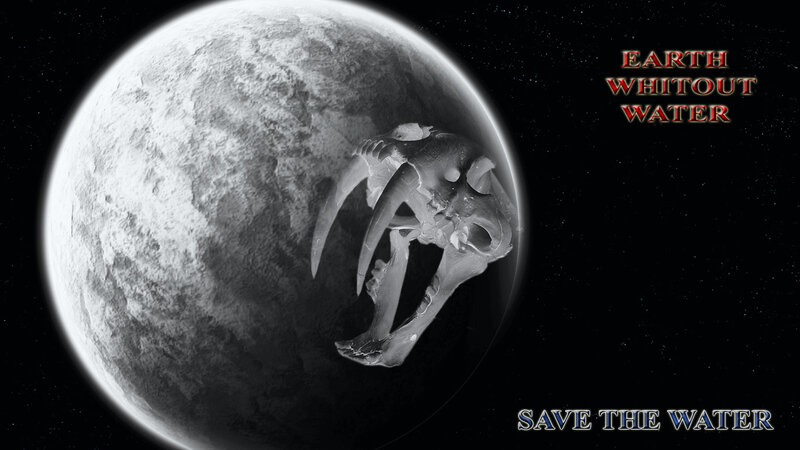 Saber-toothed Cat Skull — Black, Dramatic
