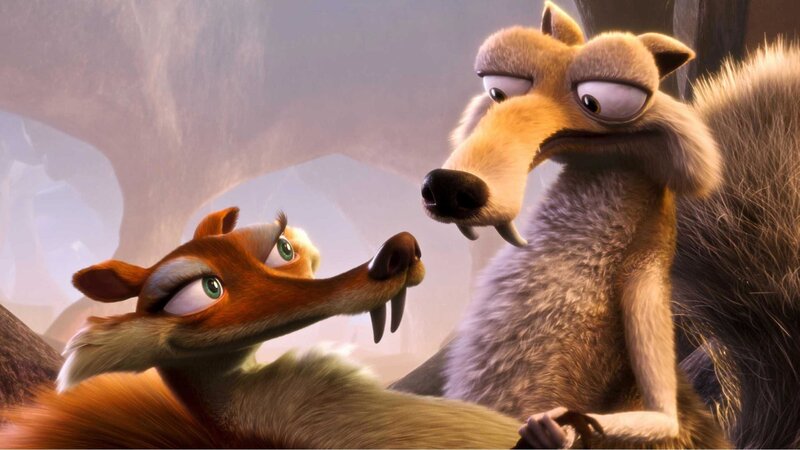 Saber-toothed Squirrel and Fox