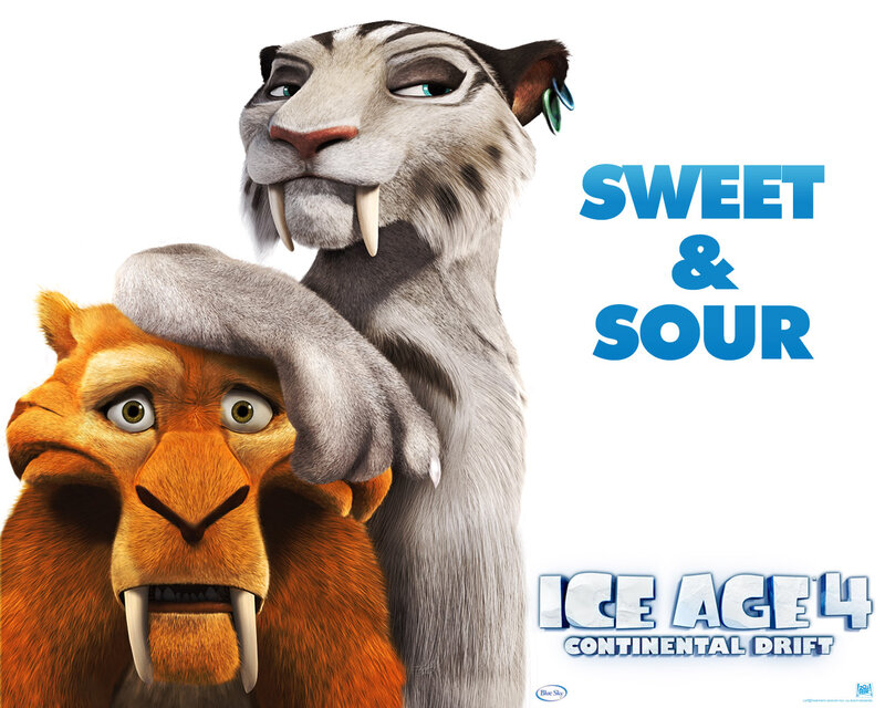 Saber-toothed Tiger and Lion