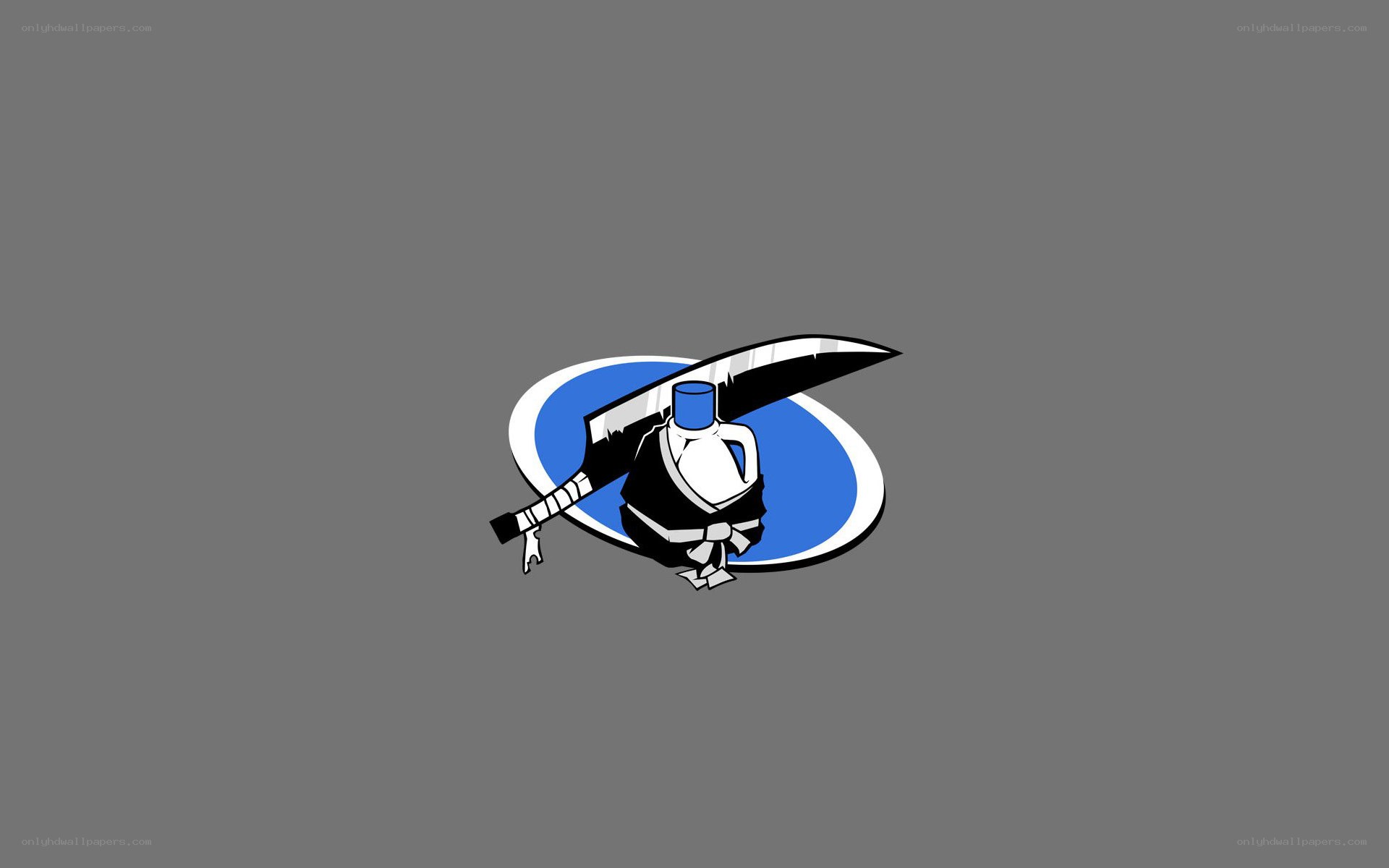 saber-wielding character logo