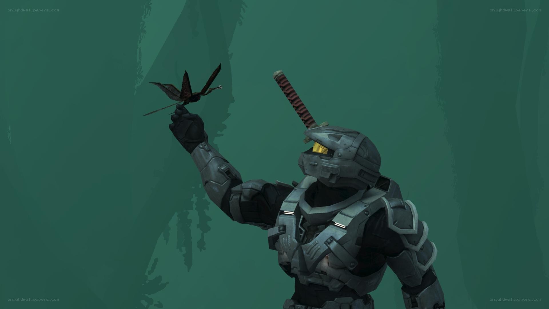 saber-wielding soldier with bird