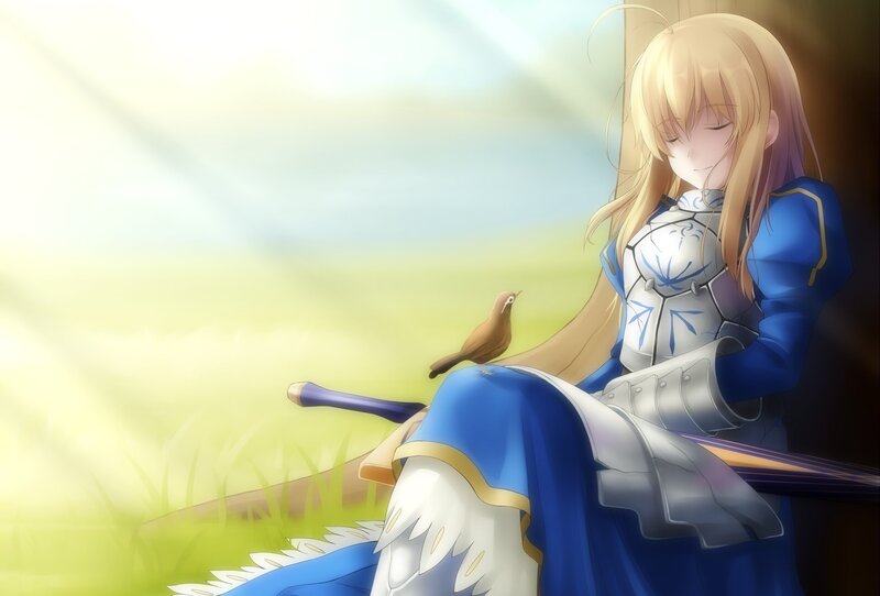 saber with a bird