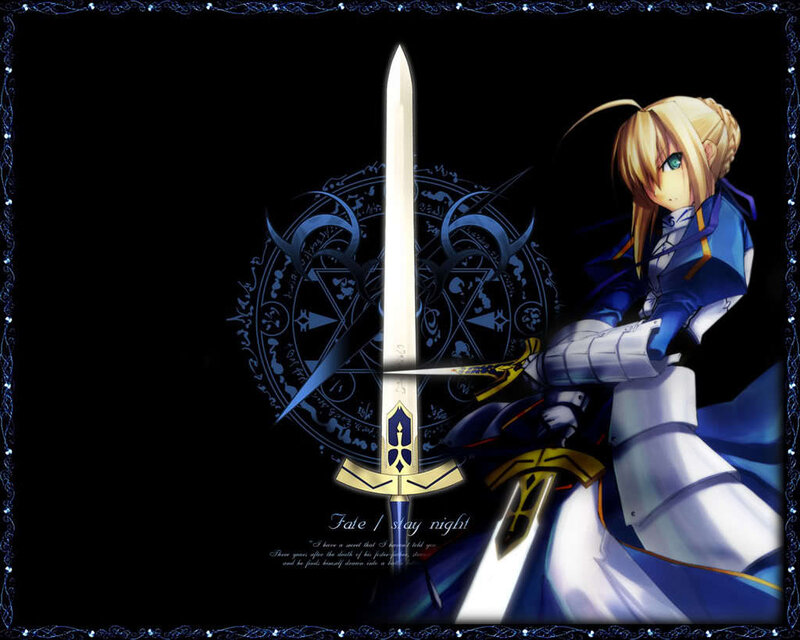 Saber with Excalibur sword