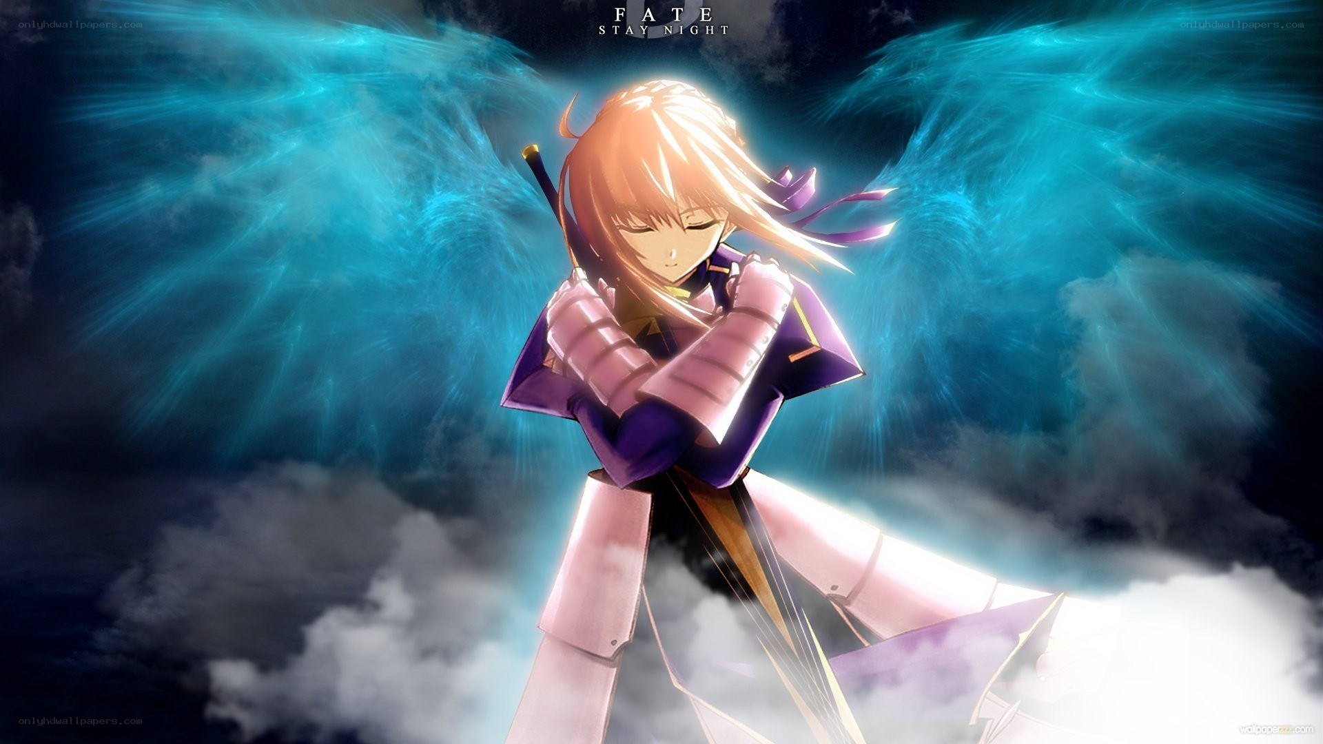 Saber with glowing wings