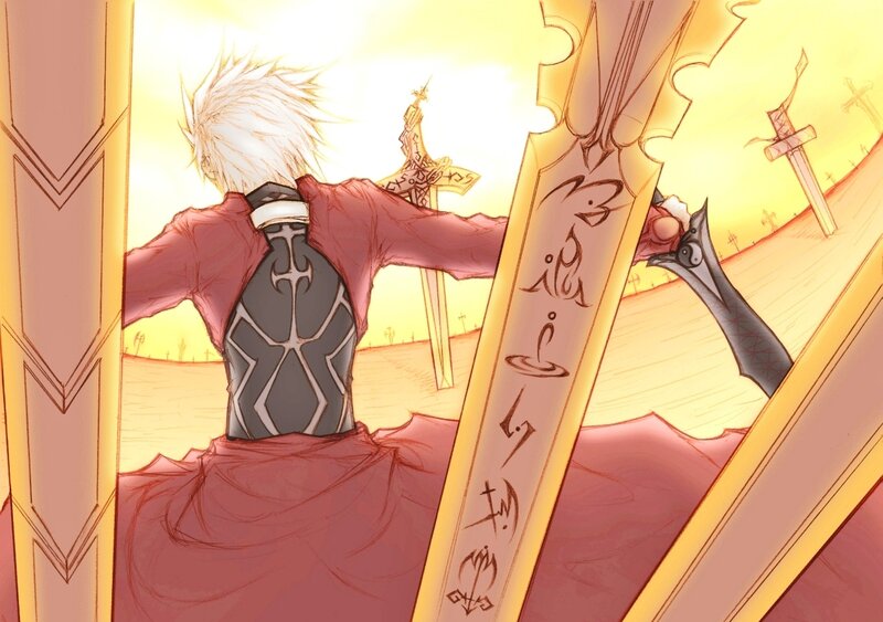 saber with sword in hand