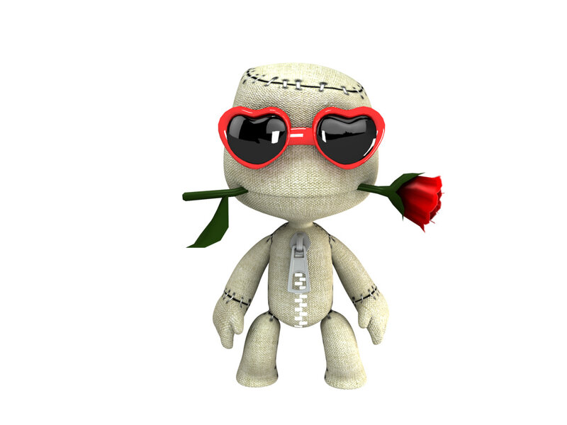 Sack-like Doll with Rose