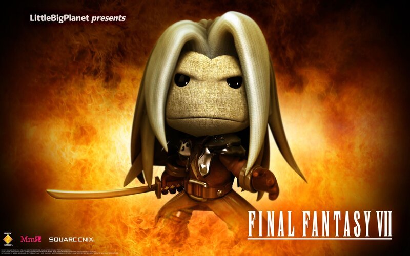 Sackboy as Cloud from Final Fantasy VII