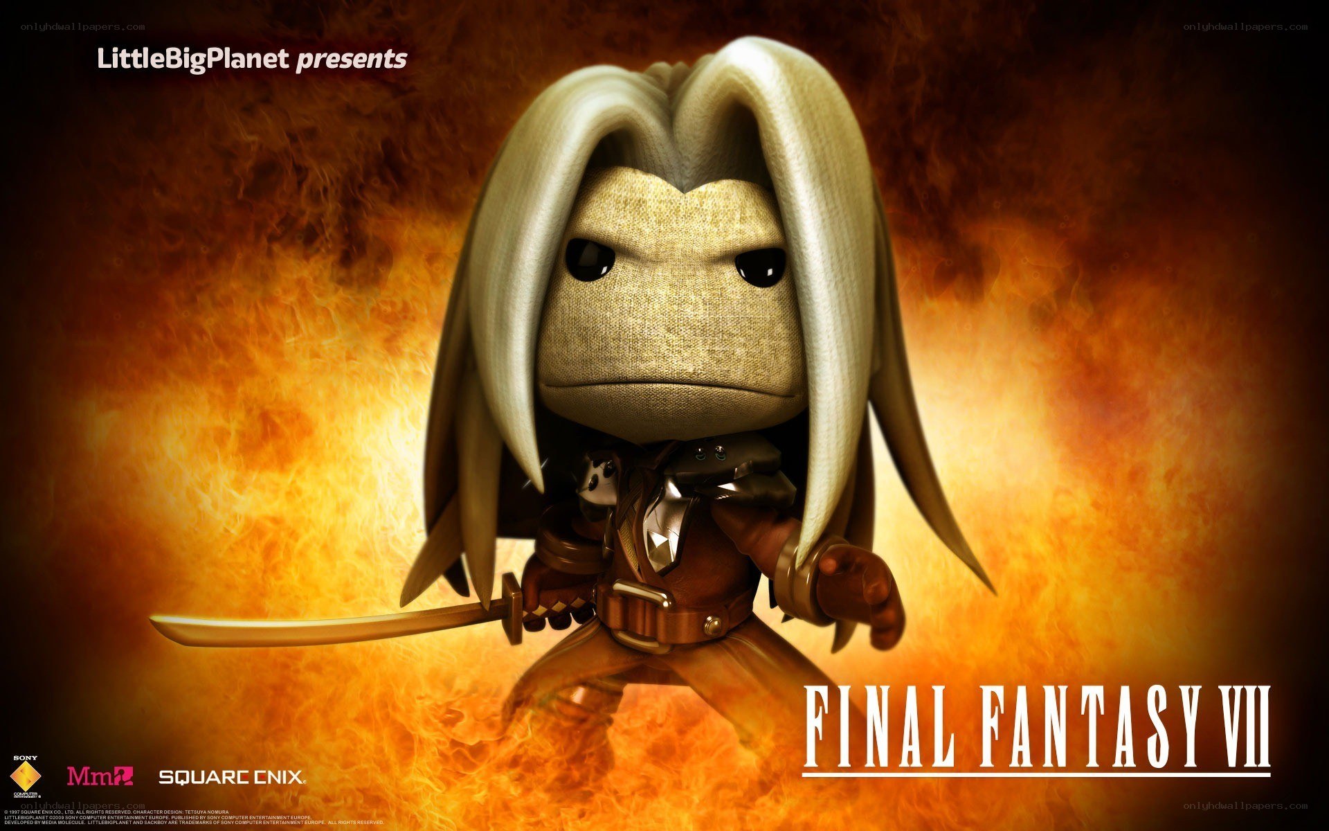 Sackboy as Cloud from Final Fantasy VII