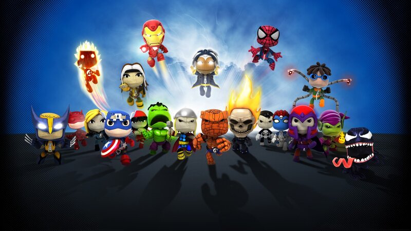 Sackboy heroes in action