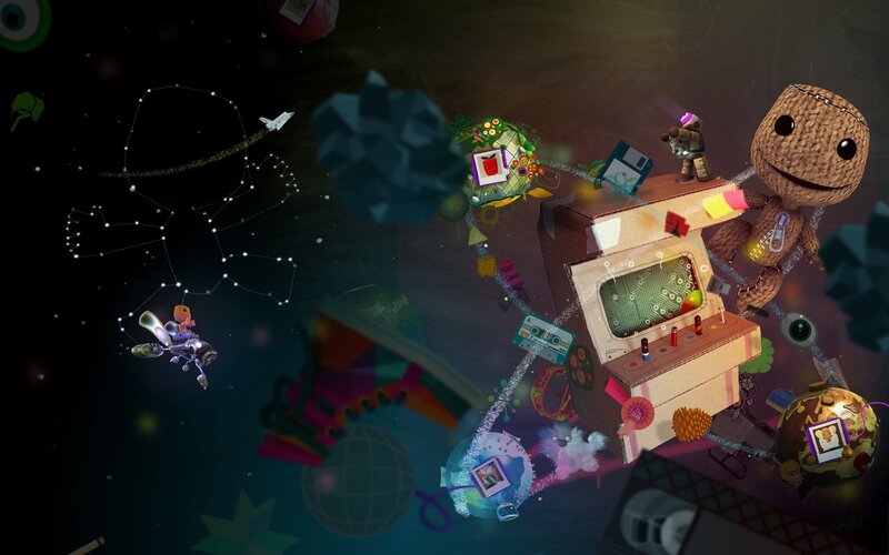Sackboy in a world of toys