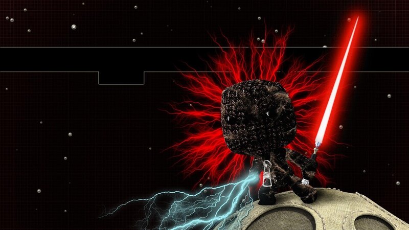Sackboy with Lightsaber — Black