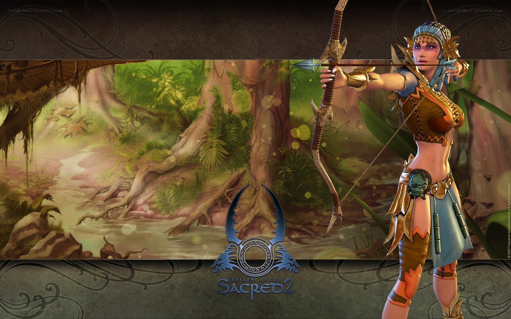 Sacred 2 archer in jungle