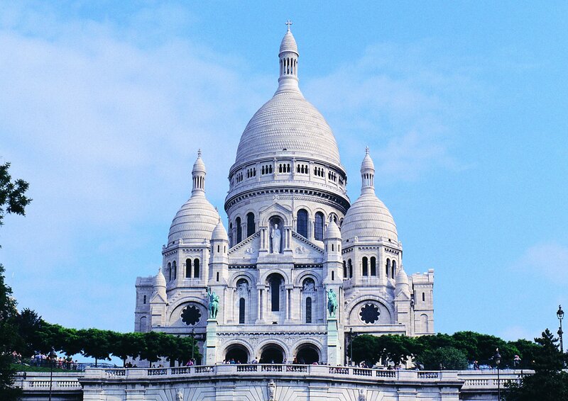 Sacred Heart Basilica — White, Serene, Afternoon, Photograph, Dome
