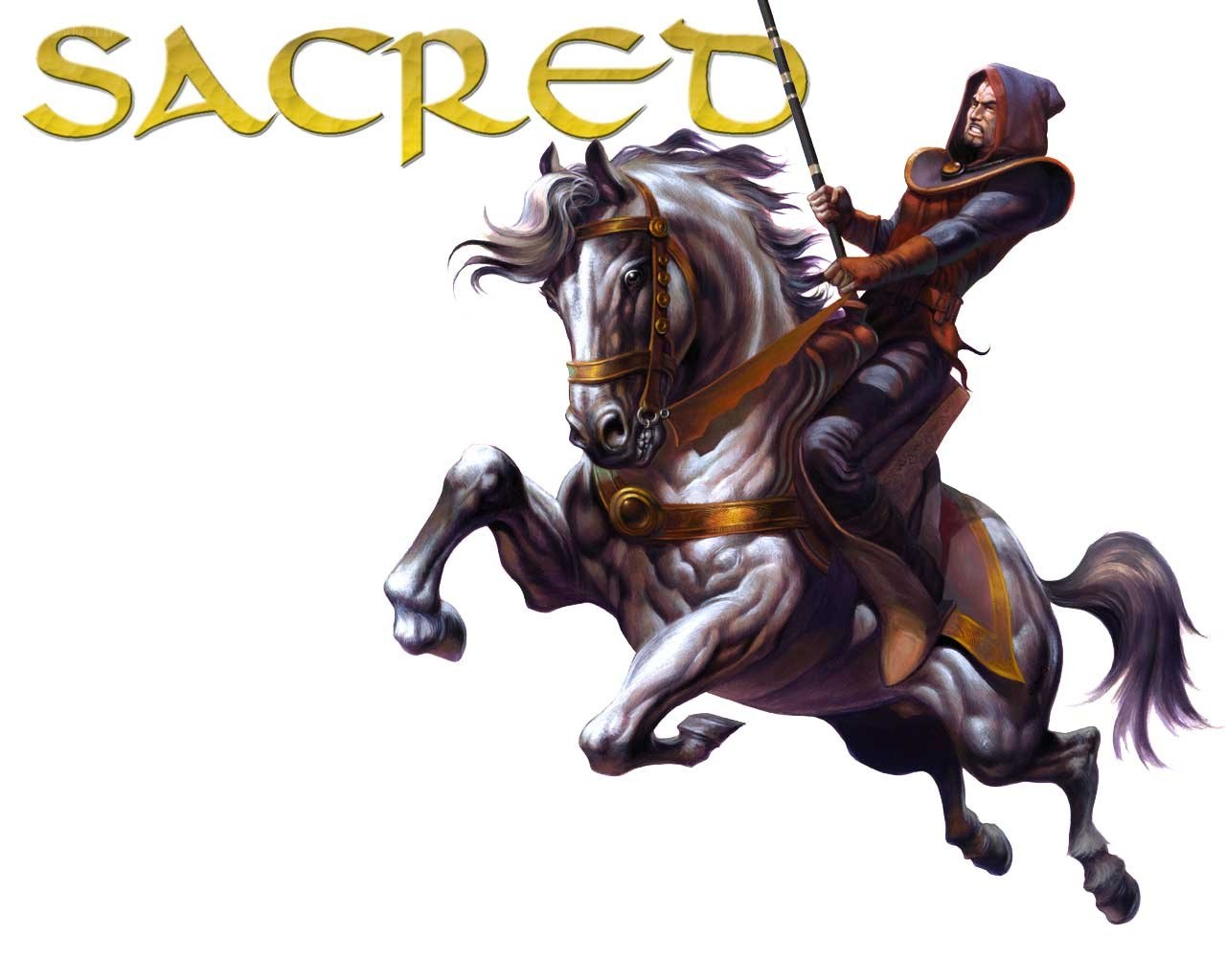 sacred knight on horseback