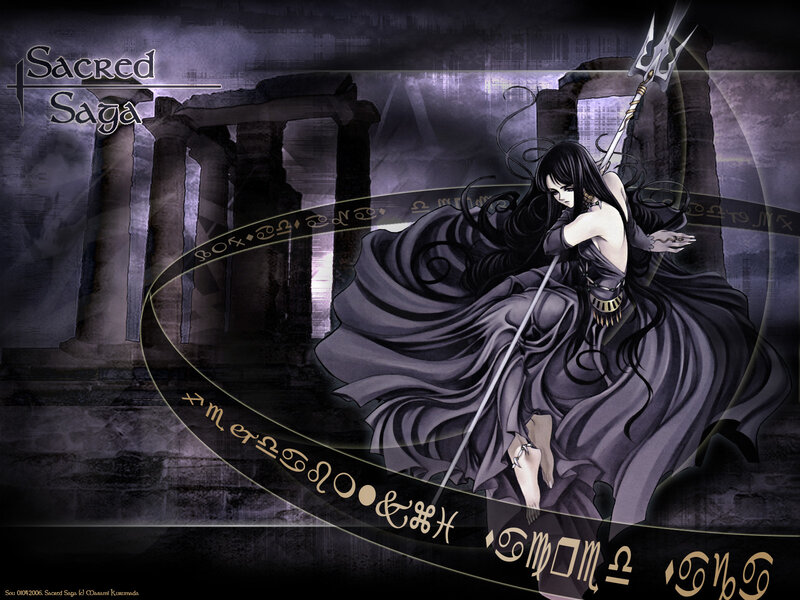 Sacred Saga character art