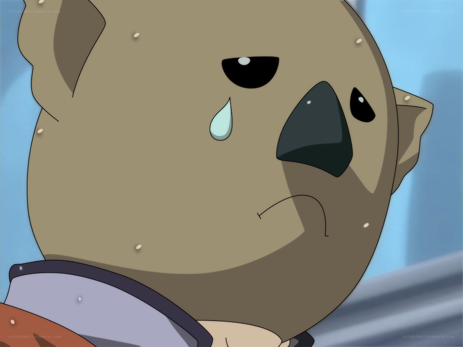 sad animated animal character