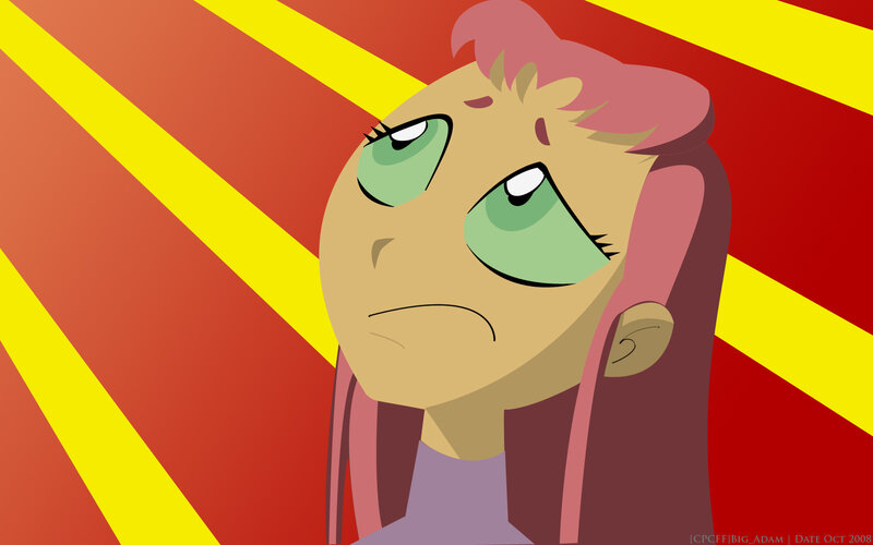 sad cartoon character with green eyes