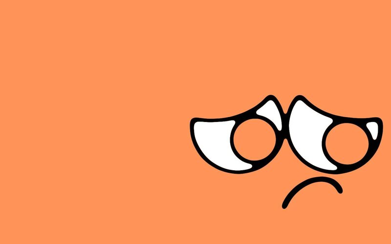 sad cartoon glasses