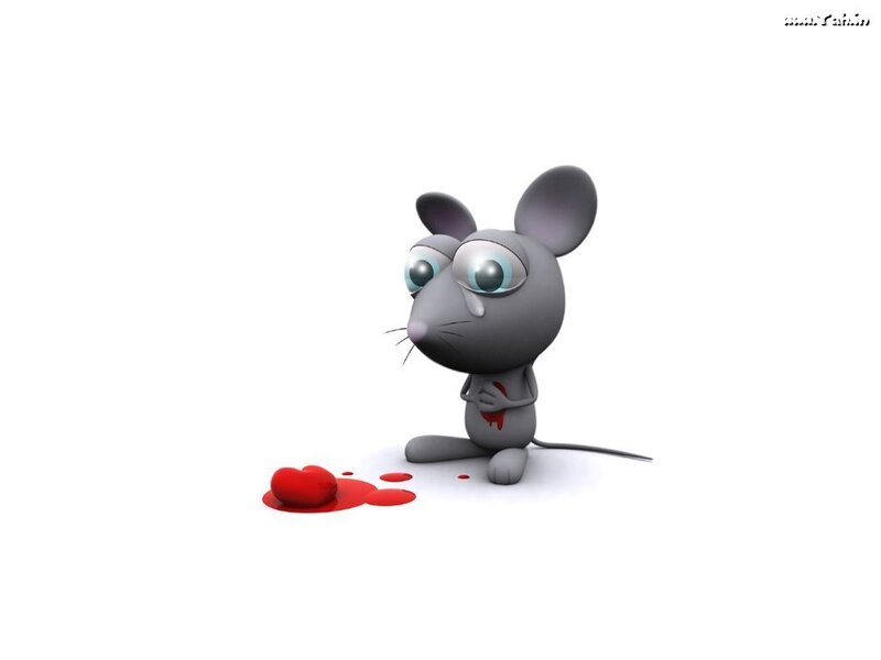 Sad Cartoon Mouse