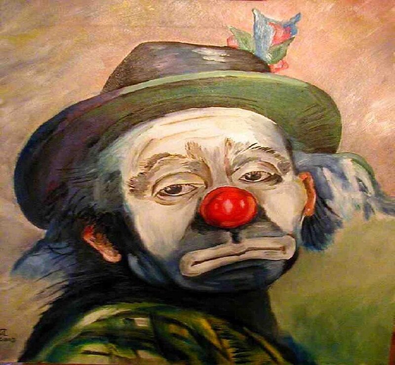 Sad Clown Portrait