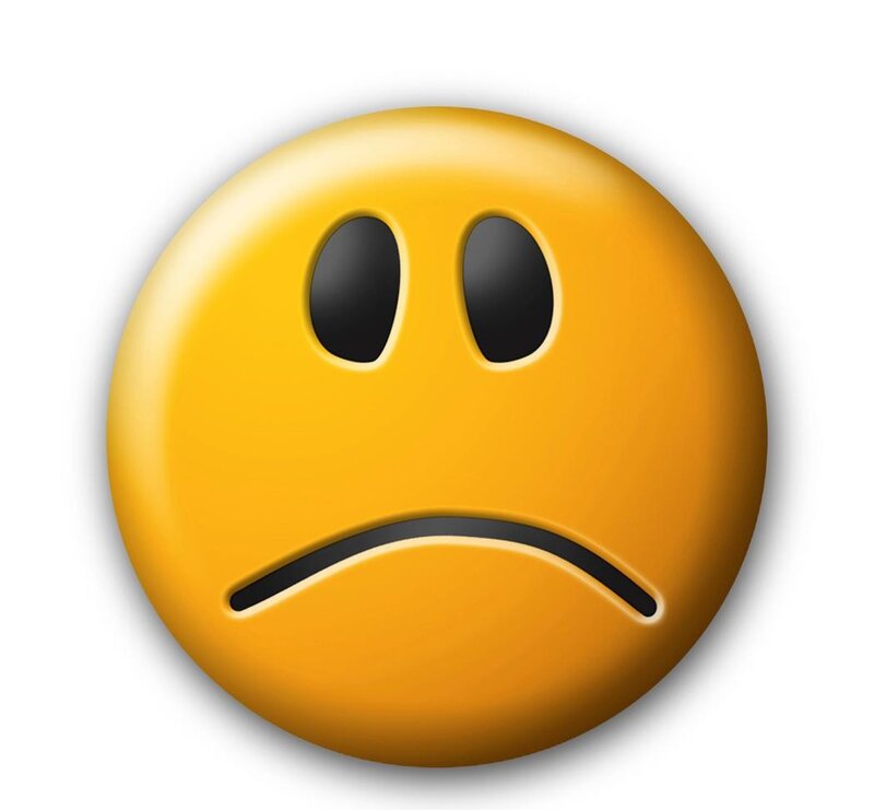 Sad Face Emoji — Yellow