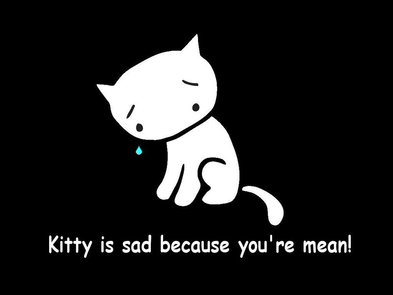 sad kitty cartoon