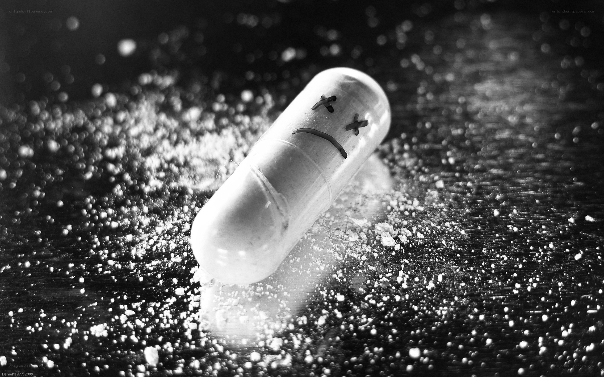 sad pill on powder