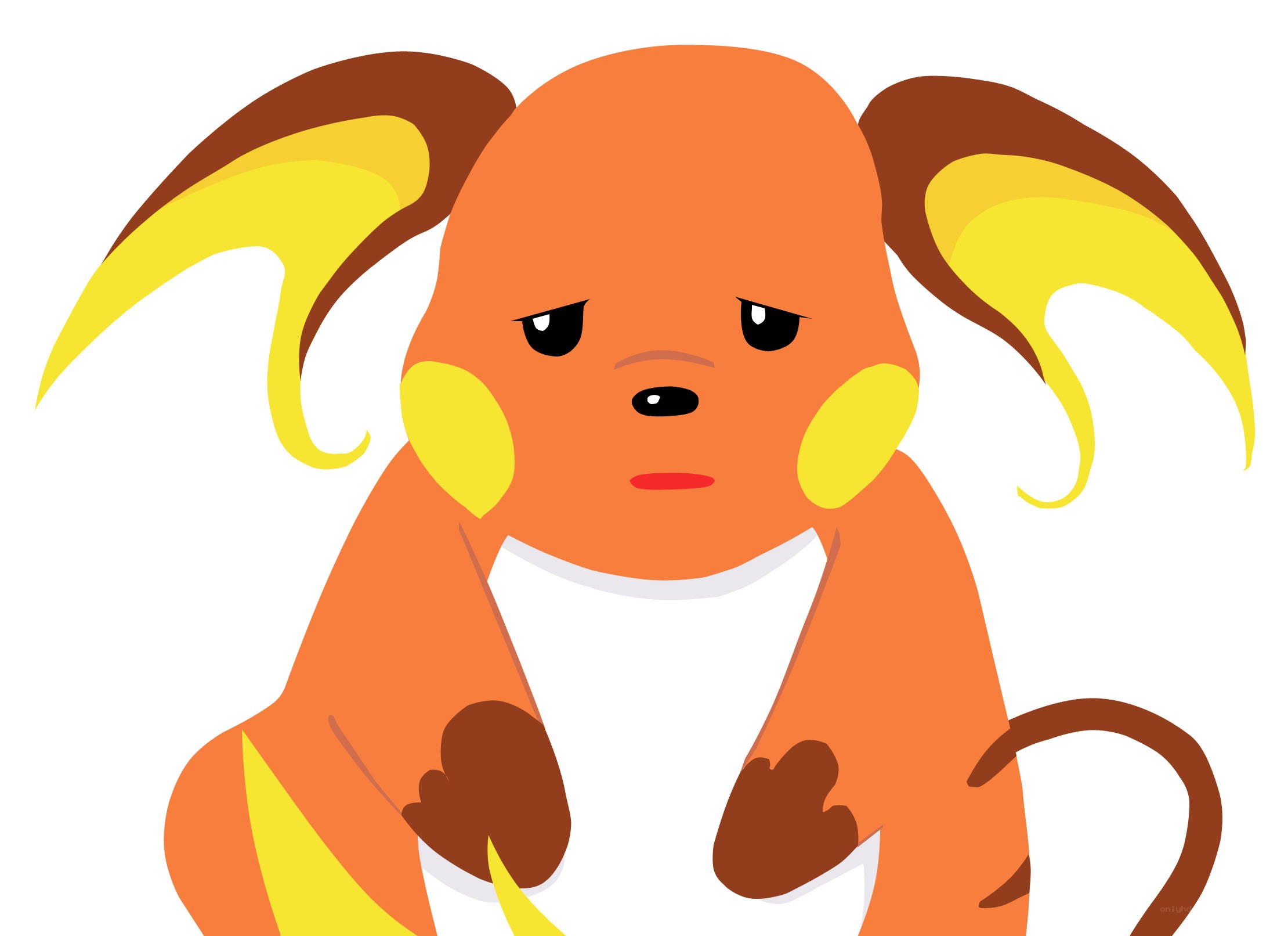 sad raticate character