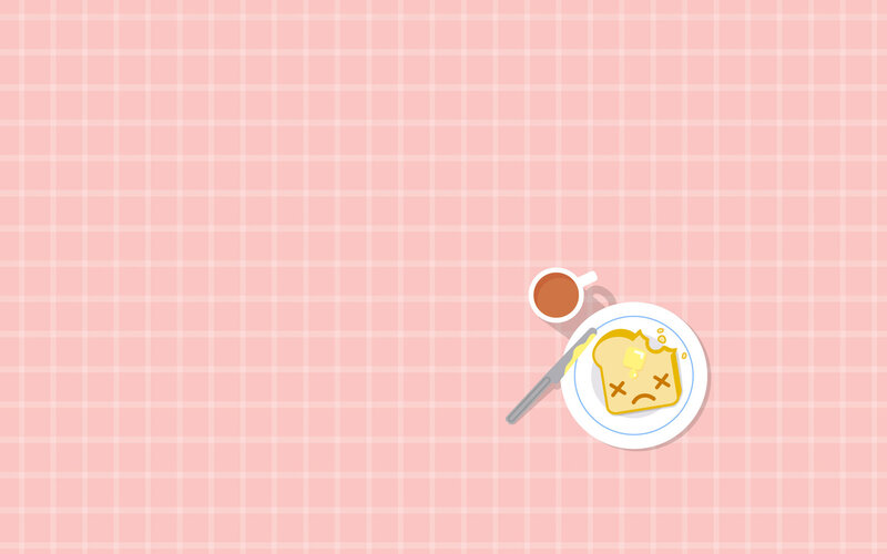 Sad Toast on Plate