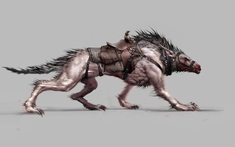 Saddled Wolf Creature