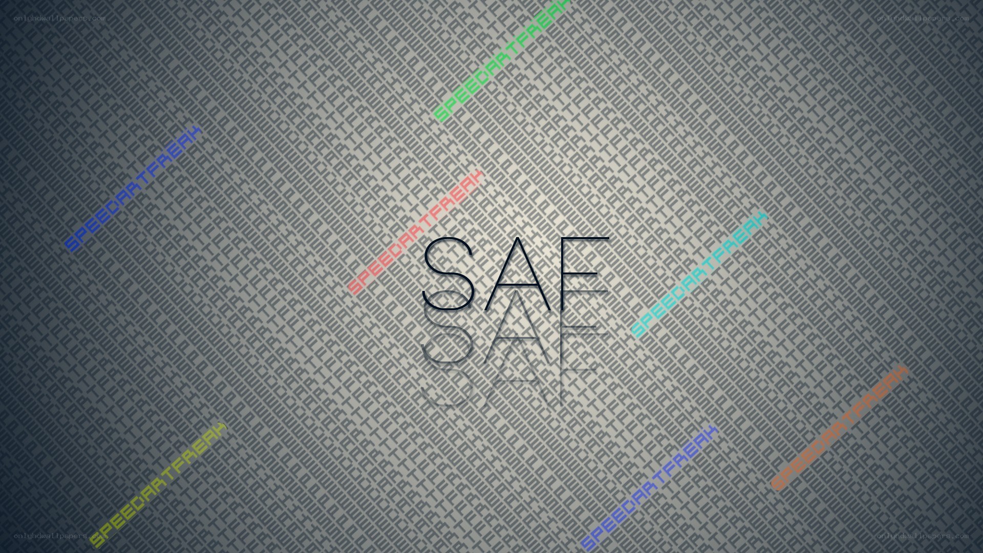 SAF logo with watermark pattern
