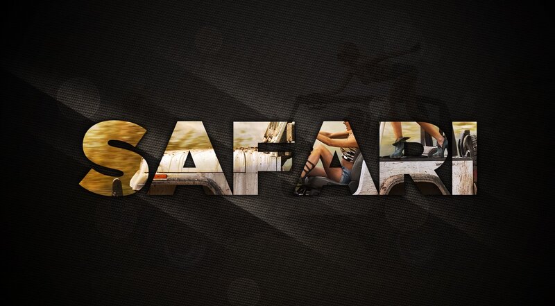 safari adventure with woman