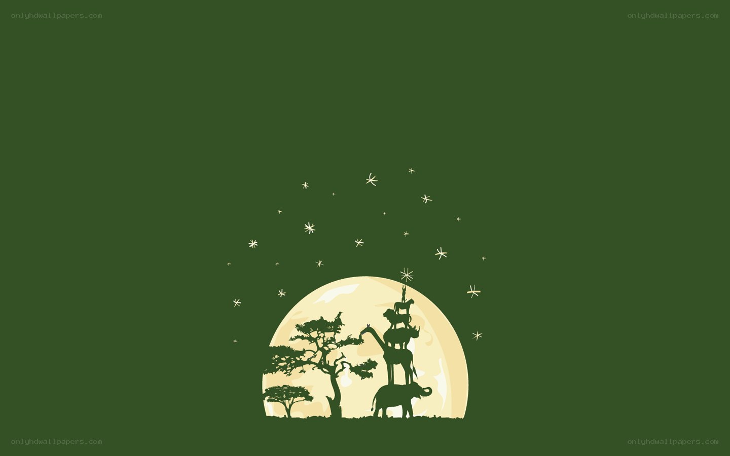 safari night silhouette