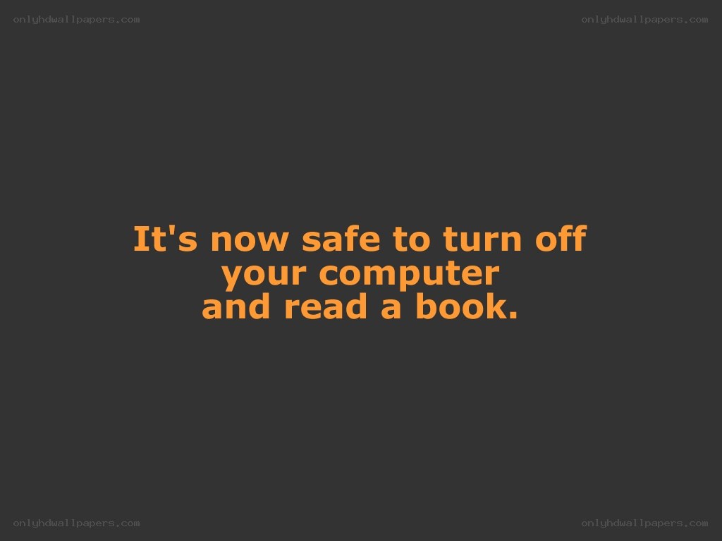 safe to turn off computer