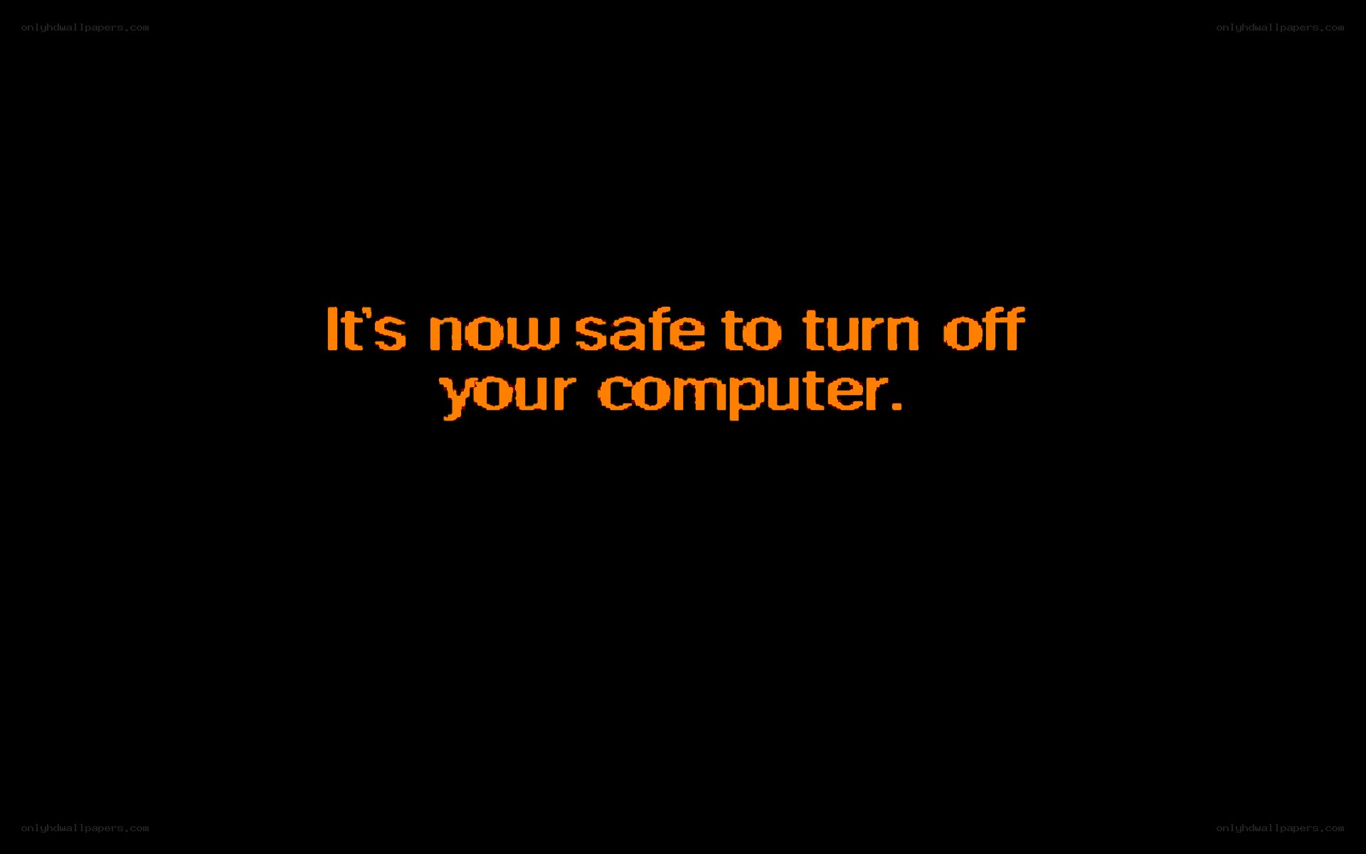 safe to turn off computer