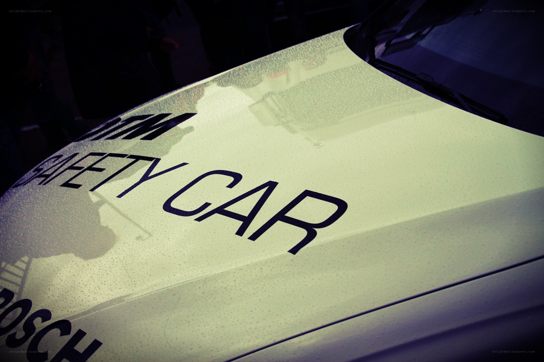 safety car on a racetrack