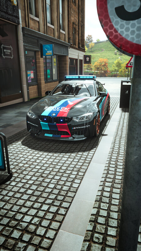 Safety Car on Street