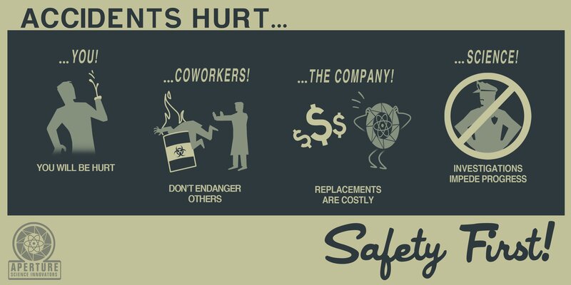 Safety Poster Illustration — Gray