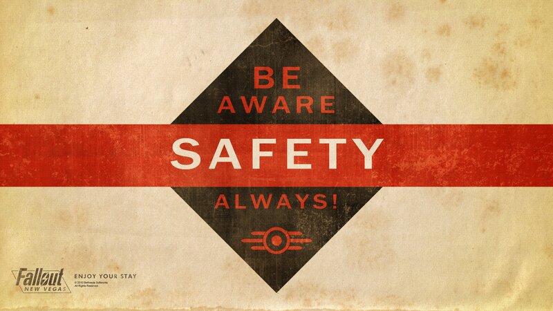 Safety Sign Poster — Red