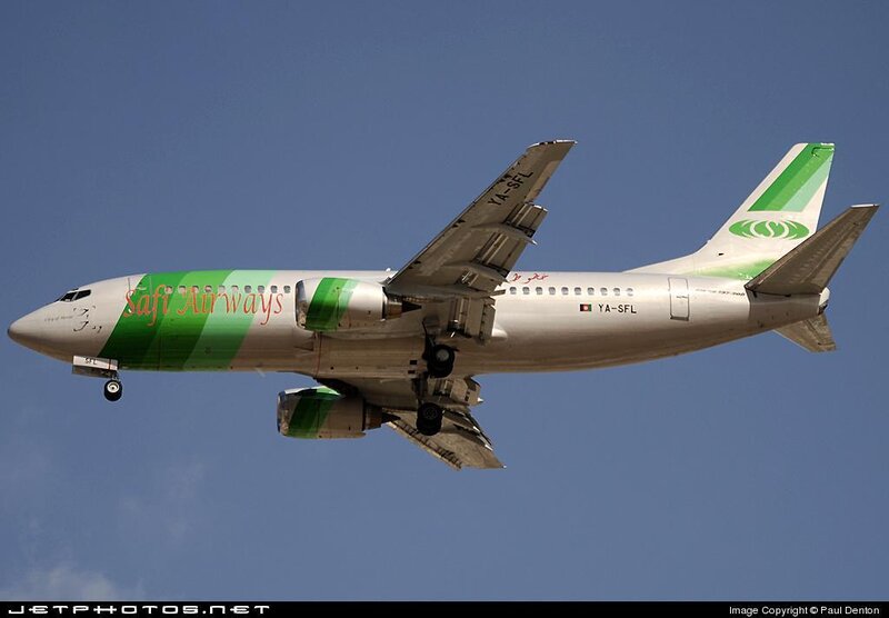 Safi Airways Boeing 737 in flight