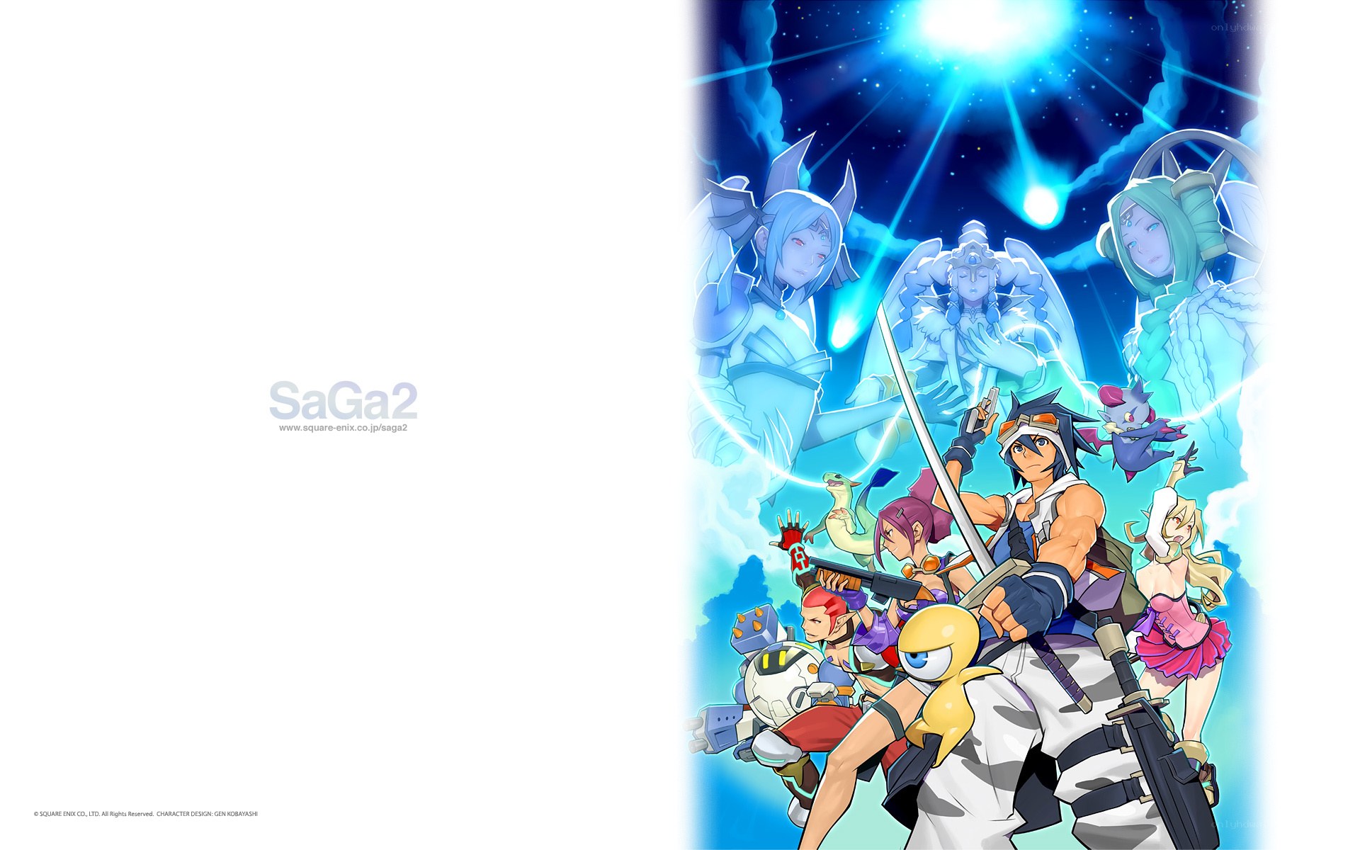 SaGa 2 character art