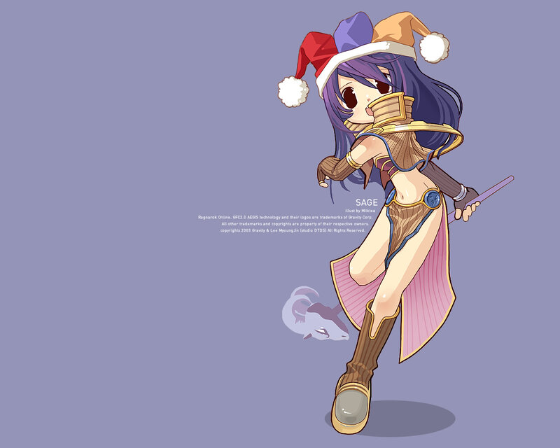 Sage in Santa hat