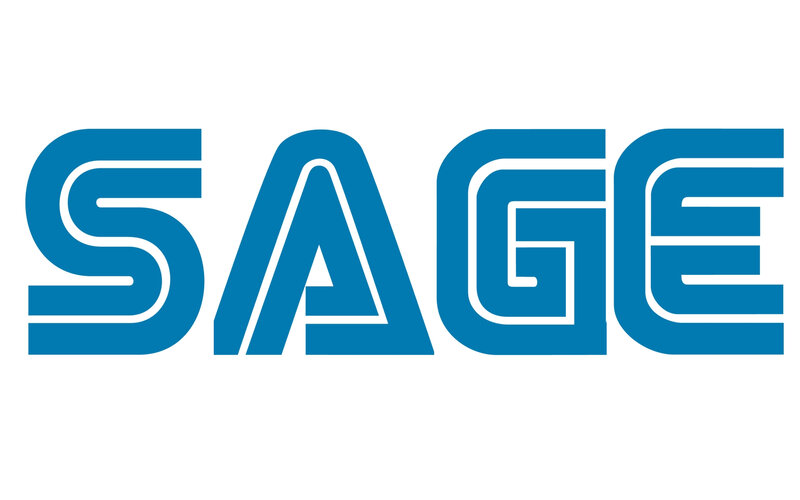 SAGE logo in blue